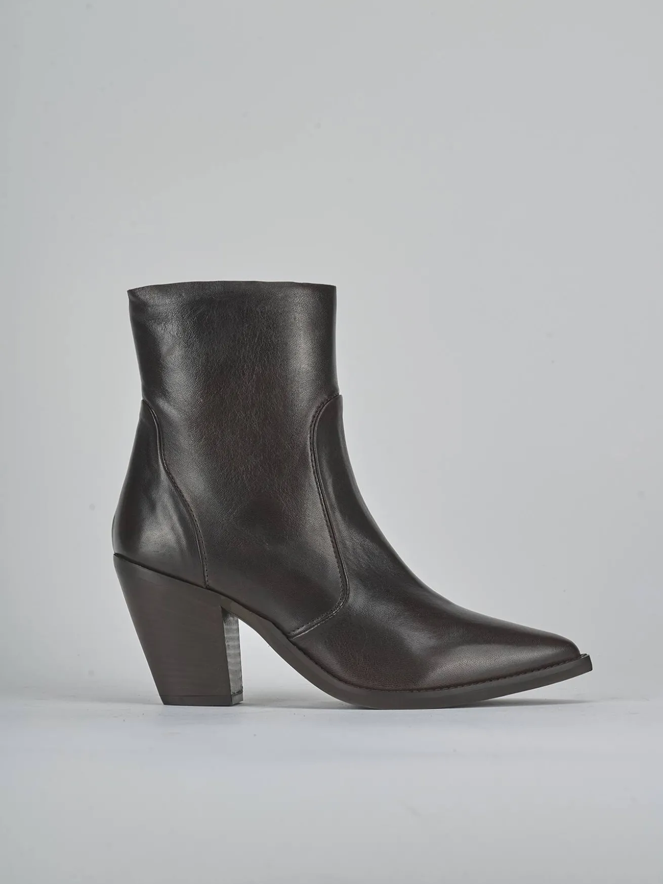 Stivaletti tacco 9cm pelle testa