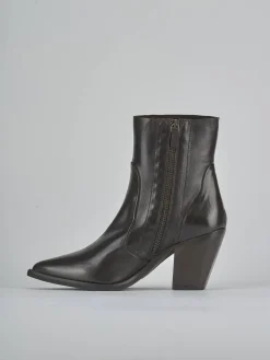 Stivaletti tacco 9cm pelle testa