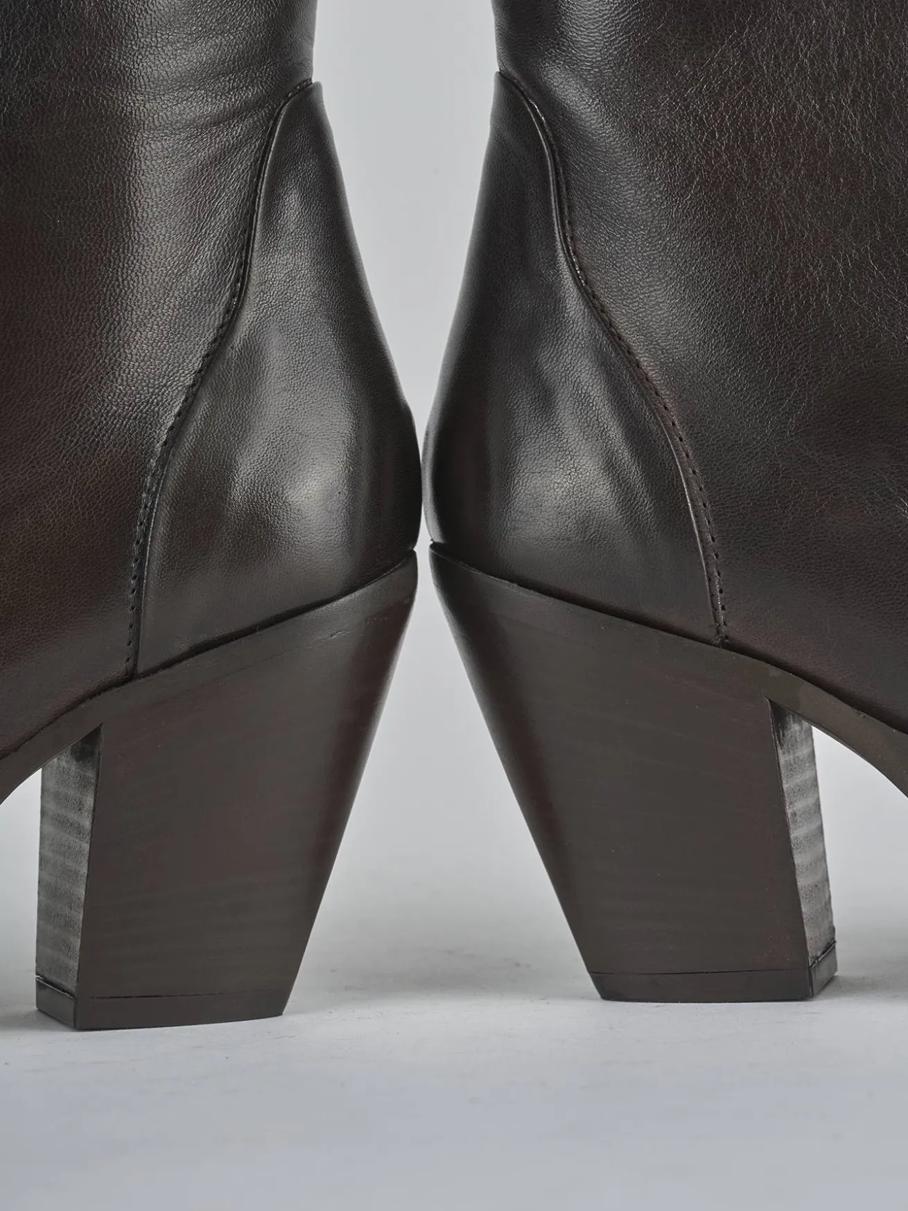 Stivaletti tacco 9cm pelle testa