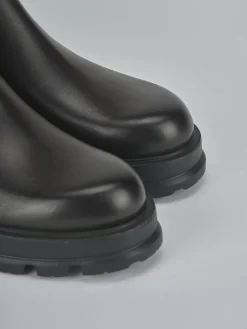 Stivaletti tacco 2cm pelle testa