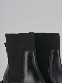 Stivaletti tacco 6cm pelle nero