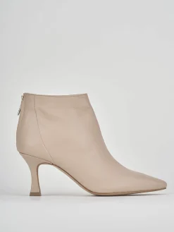 Stivaletti tacco 7cm pelle rosa