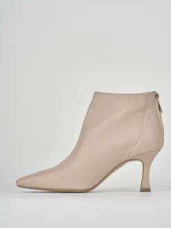 Stivaletti tacco 7cm pelle rosa