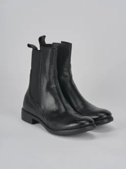 Stivaletti tacco 1cm pelle nero