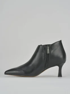 Stivaletti tacco 5cm pelle nero