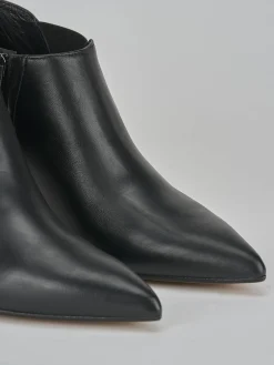 Stivaletti tacco 5cm pelle nero