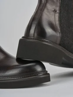 Stivaletti tacco 3cm pelle testa