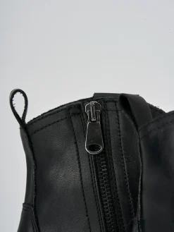 Stivaletti tacco 6cm pelle nero