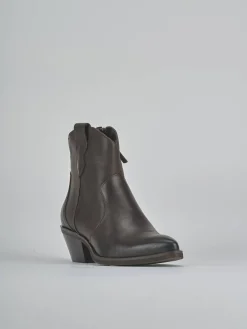 Stivaletti tacco 4cm pelle testa