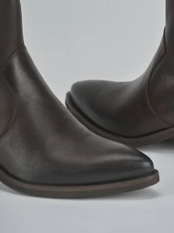 Stivaletti tacco 4cm pelle testa