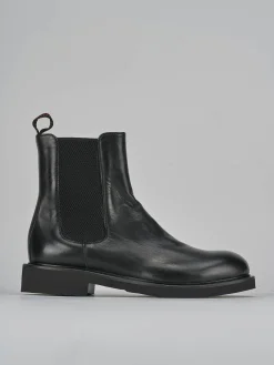 Stivaletti tacco 2cm pelle nero