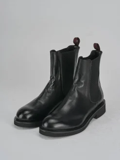 Stivaletti tacco 2cm pelle nero