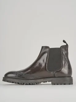 Stivaletti tacco 1cm pelle testa