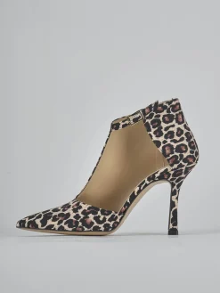 Stivaletti tacco 9cm pelle multicolor