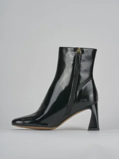 Stivaletti tacco 7cm pelle nero