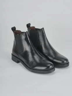 Stivaletti tacco 2cm pelle nero