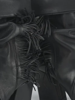 Stivaletti tacco 8cm pelle nero