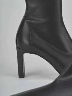 Stivaletti tacco 8cm pelle nero