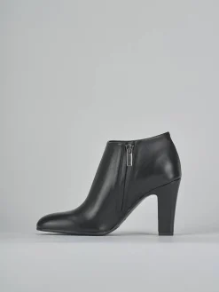 Stivaletti tacco 9cm pelle nero