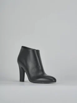 Stivaletti tacco 9cm pelle nero