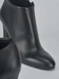 Stivaletti tacco 9cm pelle nero