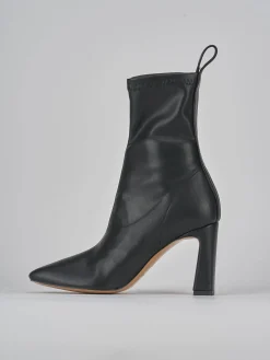 Stivaletti tacco 9cm pelle nero