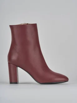 Stivaletti tacco 8cm pelle bordo'