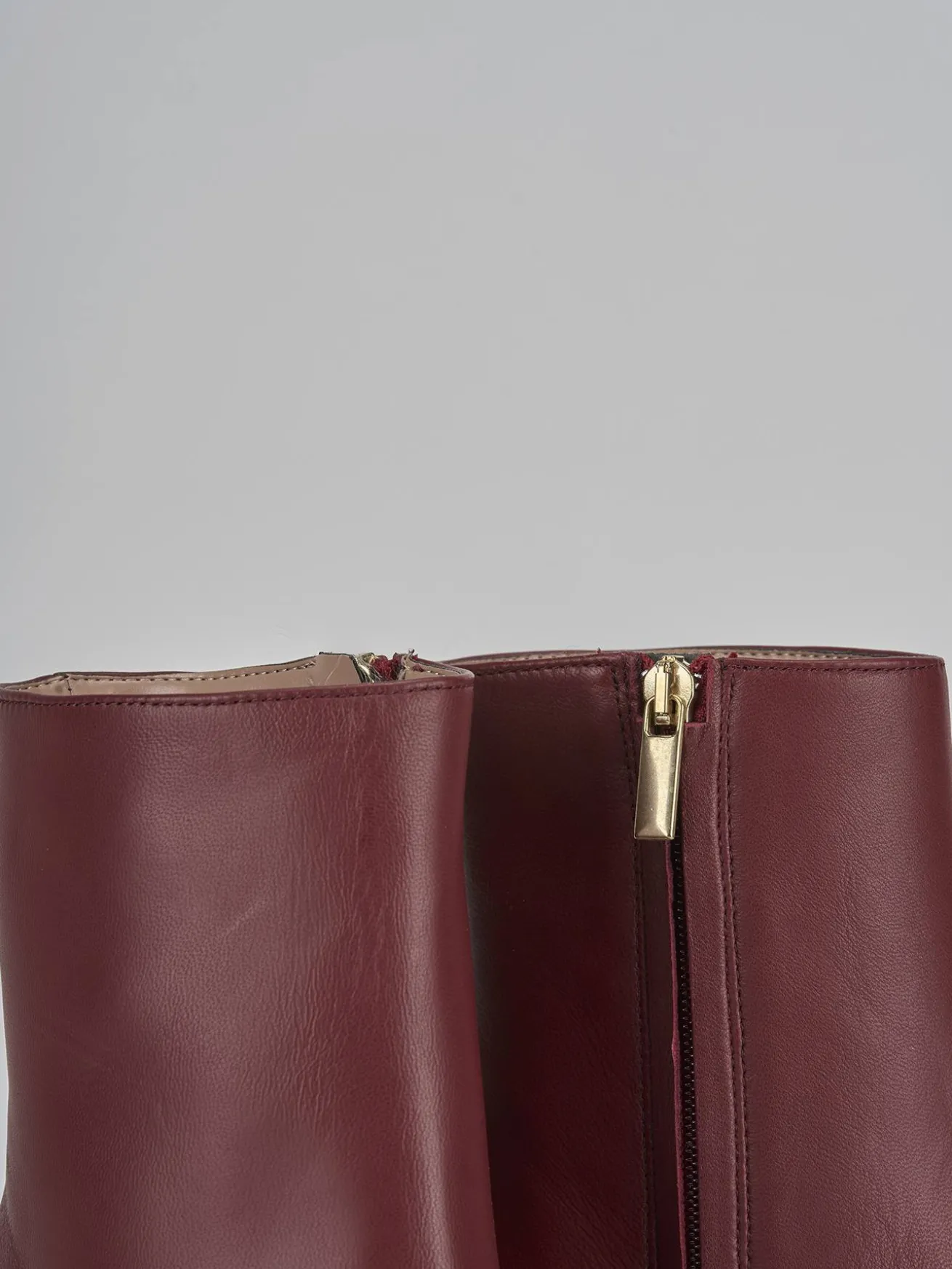 Stivaletti tacco 8cm pelle bordo'