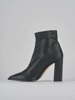 Stivaletti tacco 9cm pelle nero