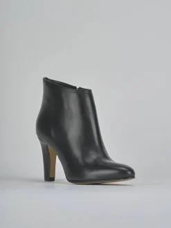 Stivaletti tacco 8cm pelle nero