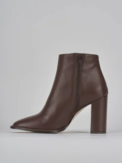 Stivaletti tacco 8cm pelle testa