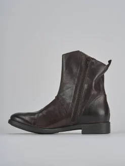 Stivaletti tacco 2cm pelle nero