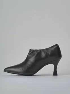 Stivaletti tacco 7cm pelle nero