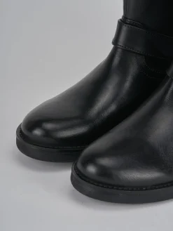 Stivaletti tacco 2cm pelle nero