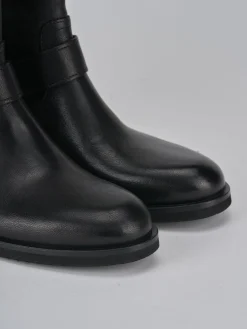 Stivaletti tacco 1cm pelle nero