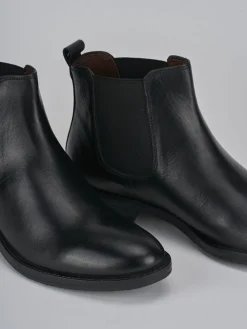 Stivaletti tacco 2cm pelle nero