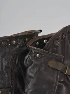 Stivaletti tacco 3cm pelle testa