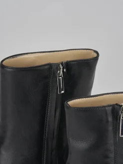 Stivaletti tacco 9cm pelle nero