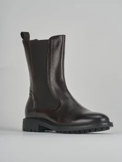 Stivaletti tacco 3cm pelle testa