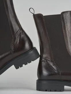 Stivaletti tacco 3cm pelle testa