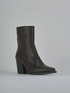 Stivaletti tacco 8cm pelle testa