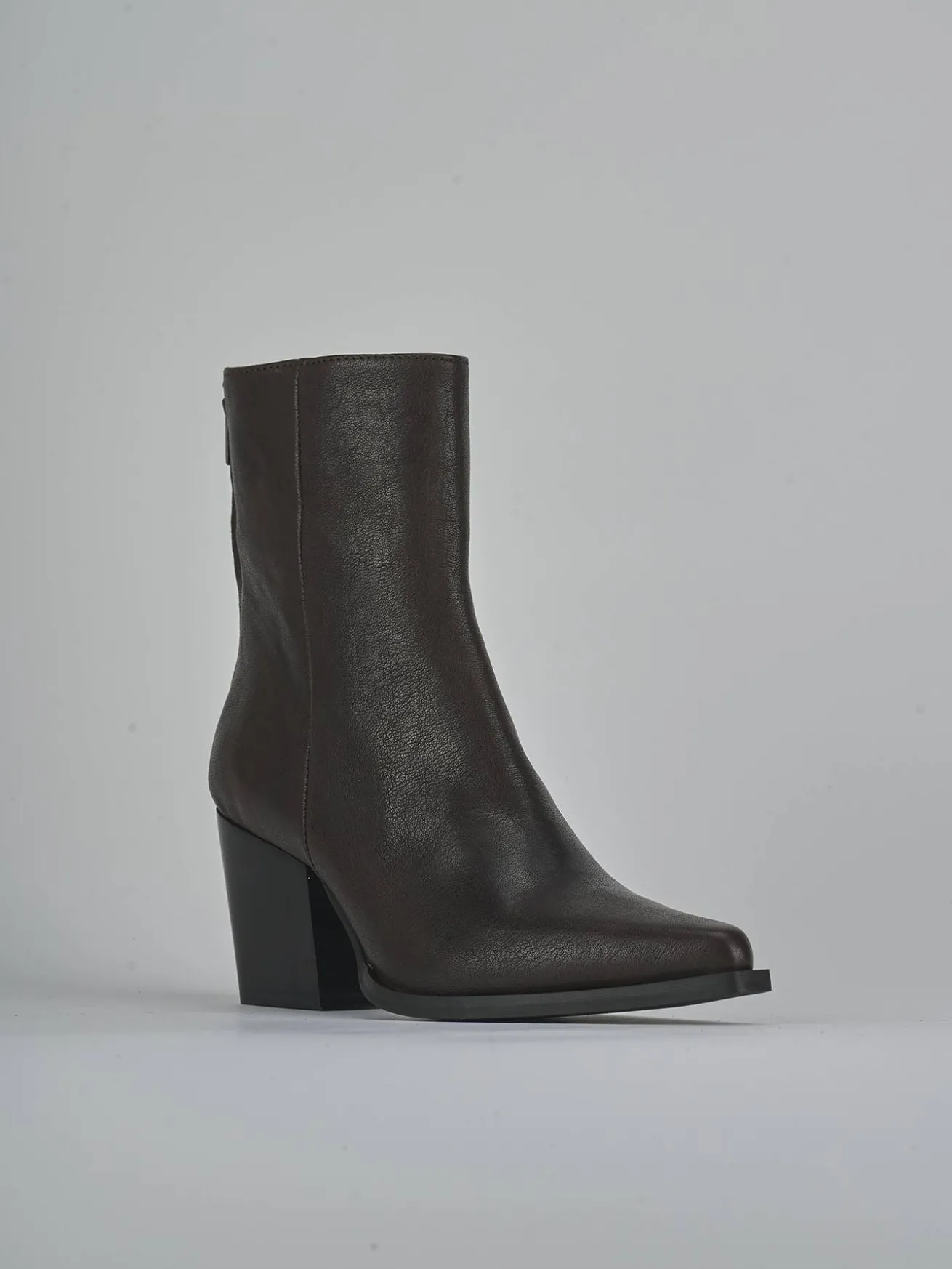 Stivaletti tacco 8cm pelle testa