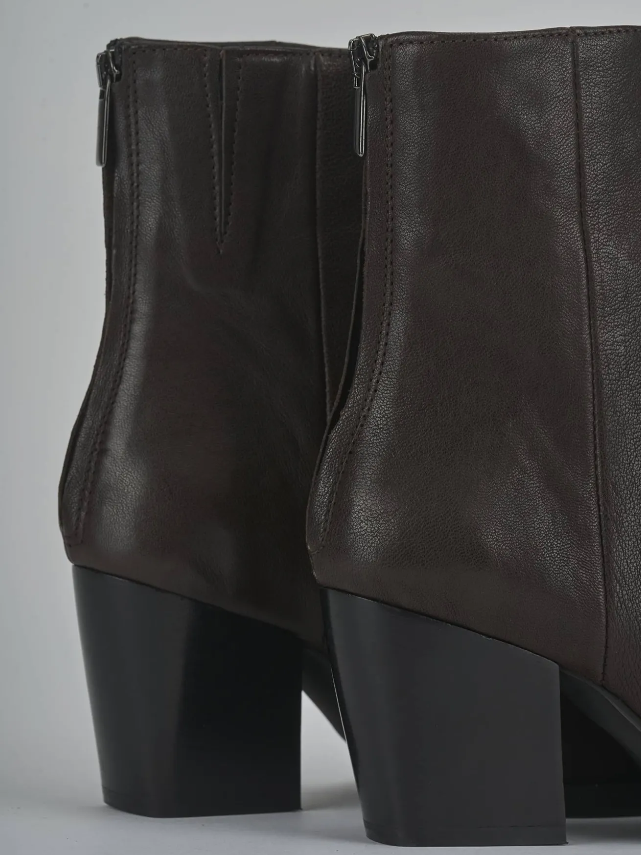 Stivaletti tacco 8cm pelle testa