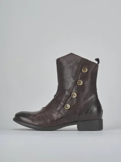 Stivaletti tacco 2cm pelle testa