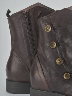 Stivaletti tacco 2cm pelle testa