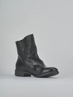 Stivaletti tacco 2cm pelle nero