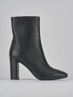 Stivaletti tacco 9cm pelle nero