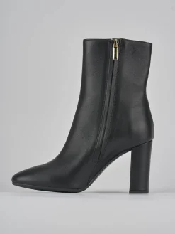 Stivaletti tacco 9cm pelle nero