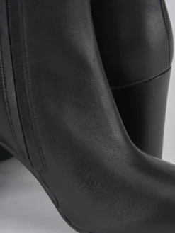 Stivaletti tacco 9cm pelle nero