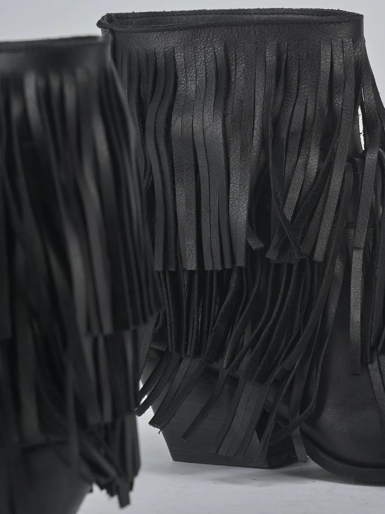 Stivaletti tacco 7cm pelle nero